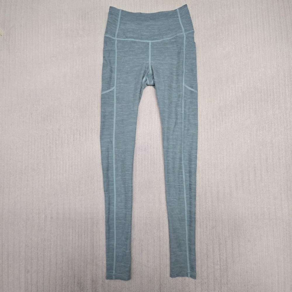 Victoria's Secret Leggings Womens 2 Green High Rise Ankle Pockets Yoga Active